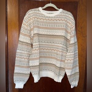 EUC Vintage Men’s LL Bean striped pattern sweater